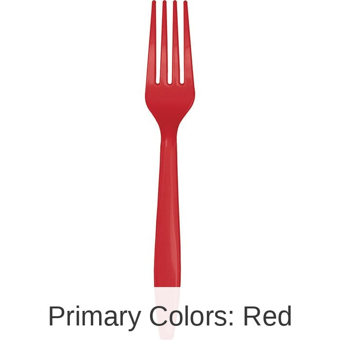 288/Case Bulk Classic Red Plastic Forks