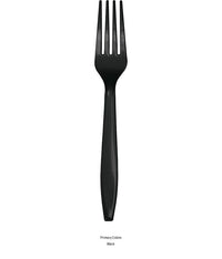 288/Case Bulk Black Velvet Plastic Forks