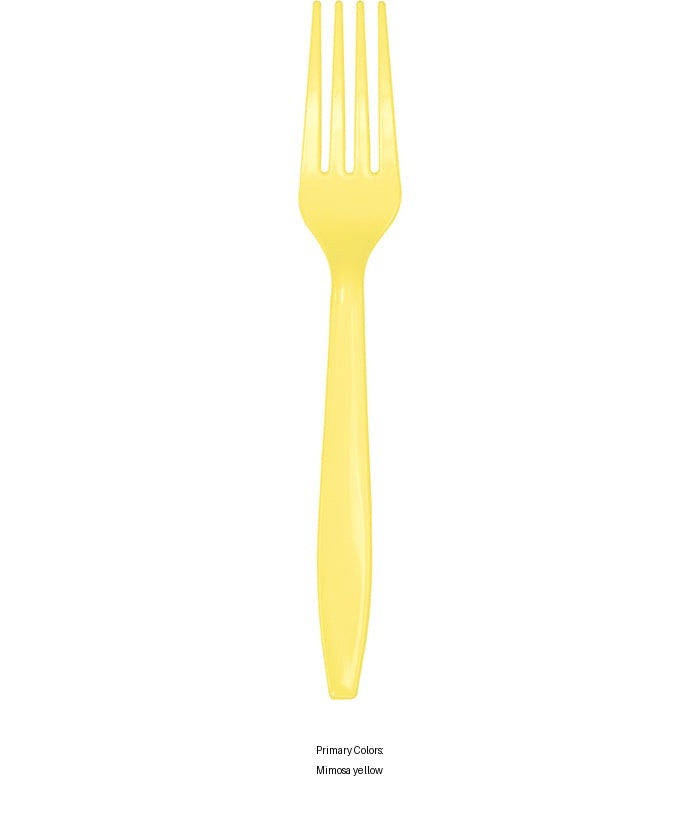 288/Case Bulk Mimosa Plastic Forks