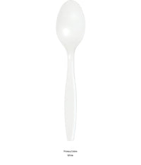 288/Case Bulk White Plastic Spoons