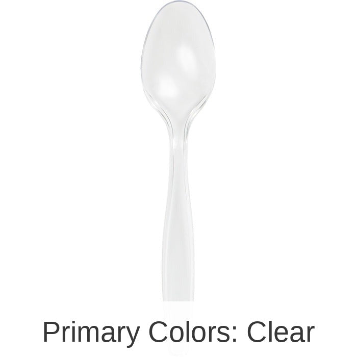288/Case Bulk Clear Plastic Spoons