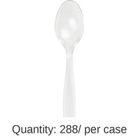 288/Case Bulk Clear Plastic Spoons