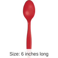 288/Case Bulk Classic Red Plastic Spoons