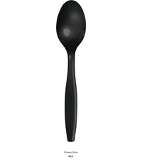 288/Case Bulk Black Velvet Plastic Spoons