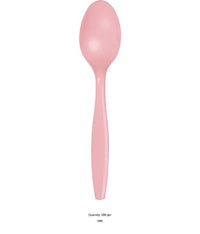 288/Case Bulk Classic Pink Plastic Spoons