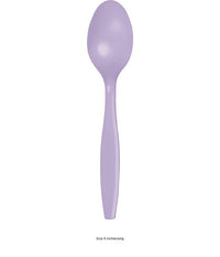 288/Case Bulk Luscious Lavender Plastic Spoons