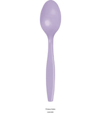 288/Case Bulk Luscious Lavender Plastic Spoons
