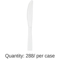 288/Case Bulk Clear Plastic Knives