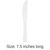 600/Case Bulk Clear Plastic Knives