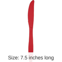 288/Case Bulk Classic Red Plastic Knives