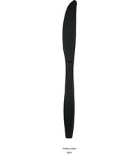 288/Case Bulk Black Velvet Plastic Knives