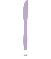 288/Case Bulk Luscious Lavender Plastic Knives