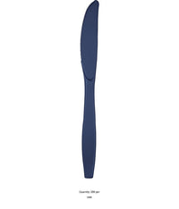 288/Case Bulk Navy Plastic Knives