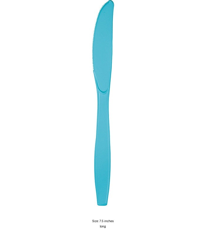 288/Case Bulk Bermuda Blue Plastic Knives