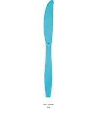 288/Case Bulk Bermuda Blue Plastic Knives