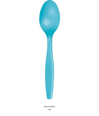 288/Case Bulk Bermuda Blue Plastic Spoons