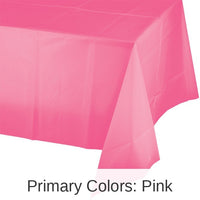 12/Case Bulk Candy Pink Plastic Table Covers