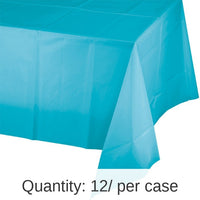 12/Case Bulk Bermuda Blue Plastic Table Covers