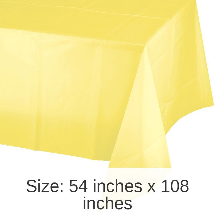 12/Case Bulk Mimosa Plastic Table Covers 54 inch x 108 inch