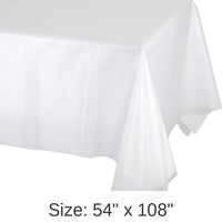 12/Case Bulk Clear Plastic Table Covers