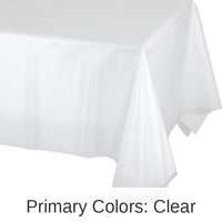 12/Case Bulk Clear Plastic Table Covers