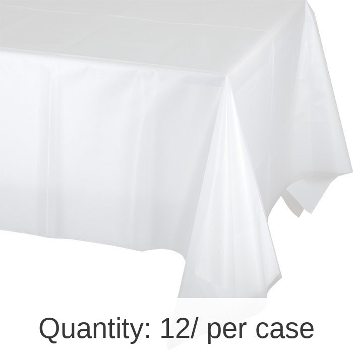 12/Case Bulk Clear Plastic Table Covers
