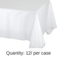 12/Case Bulk Clear Plastic Table Covers