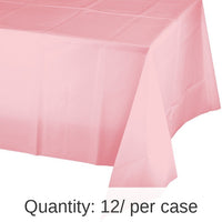 12/Case Bulk Classic Pink Plastic Table Covers