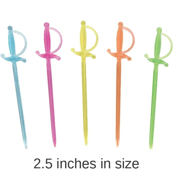 432/Case Bulk Multicolored Sword Picks
