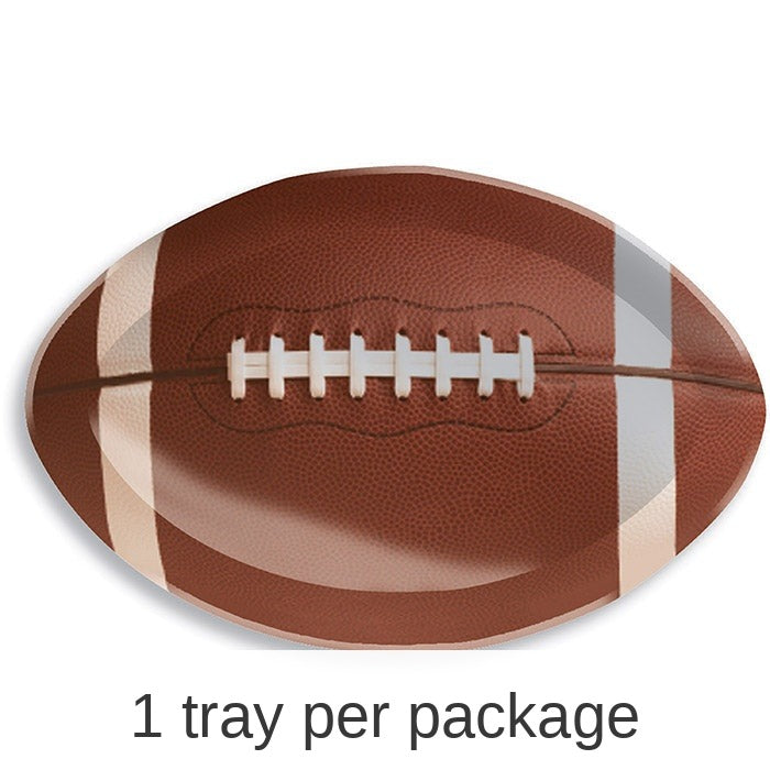 12/Case Bulk Football Plastic Trays