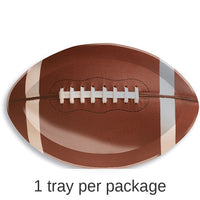12/Case Bulk Football Plastic Trays