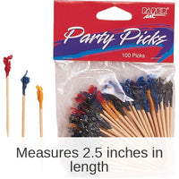 1200/Case Bulk Frilled Sandwich Picks