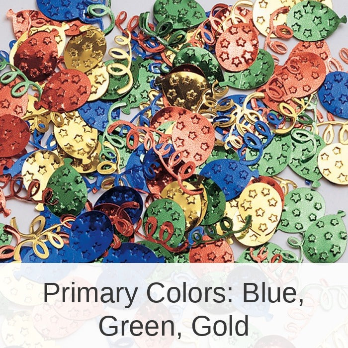 12/Case Bulk Balloon and Streamers Confetti