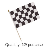 12/Case Bulk Black and White Check Cloth Racing Flag