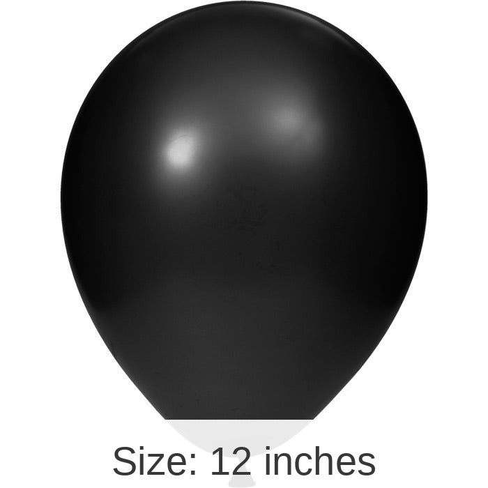 180/Case Bulk Black Latex Balloons