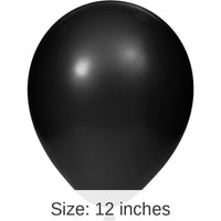 180/Case Bulk Black Latex Balloons