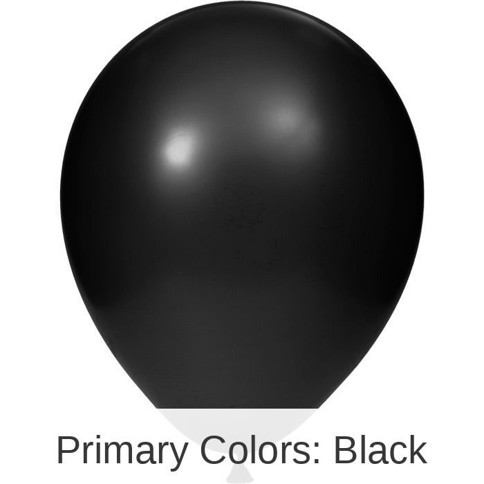 180/Case Bulk Black Latex Balloons