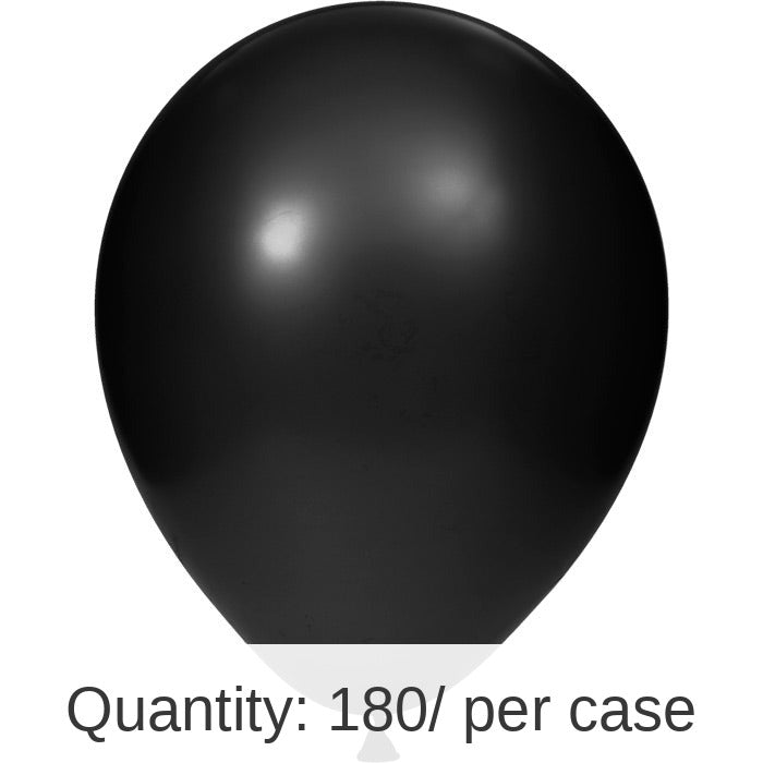 180/Case Bulk Black Latex Balloons