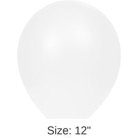 180/Case Bulk White Latex Balloons