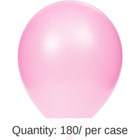 180/Case Bulk Candy Pink Latex Balloons