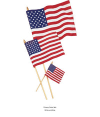 36/Case Bulk Small Cloth American Flags