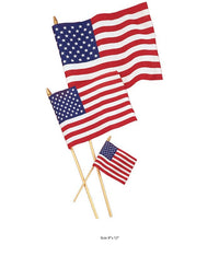 36/Case Bulk Medium Cloth American Flags