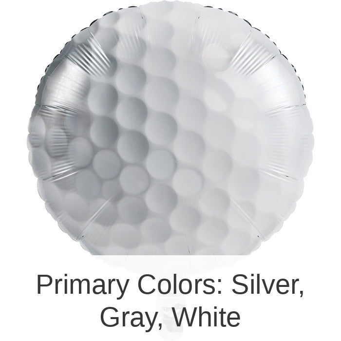 10/Case Bulk Golf Mylar Balloons