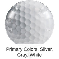 10/Case Bulk Golf Mylar Balloons