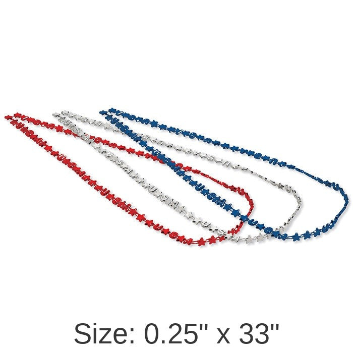 36/Case Bulk USA Necklaces
