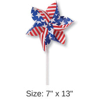 12/Case Bulk Patriotic Pinwheel