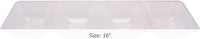 6/Case Bulk Clear Form & Function 4-Compartment Tray