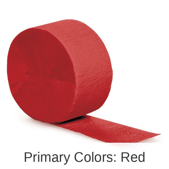 12/Case Bulk Classic Red Crepe Streamer 81 ft