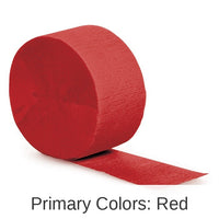 12/Case Bulk Classic Red Crepe Streamer 81 ft