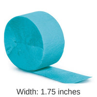 12/Case Bulk Bermuda Blue Crepe Streamer 81 ft
